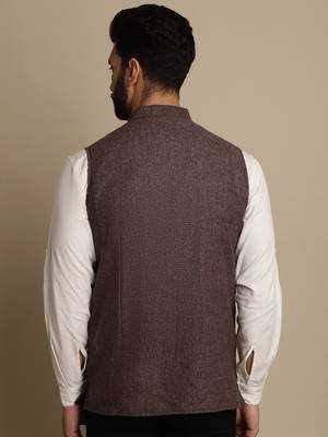 Mandarin collar waistcoat 3