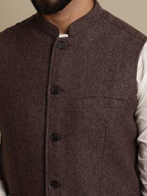 Mandarin collar waistcoat 5