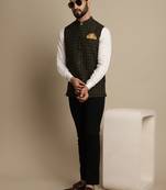 Mandarin collar waistcoat