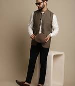 Mandarin collar waistcoat