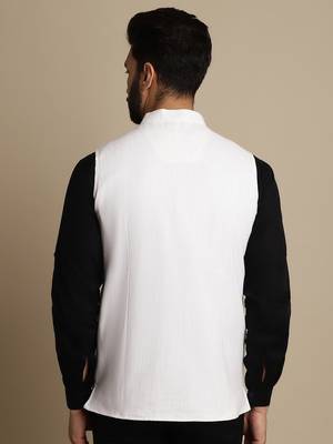 Mandarin collar waistcoat 3
