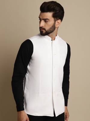 Mandarin collar waistcoat 4