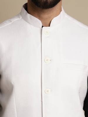 Mandarin collar waistcoat 5