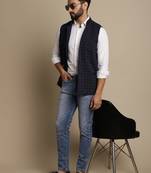 Mandarin collar waistcoat