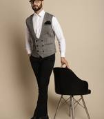 Woolen double breast waist coat