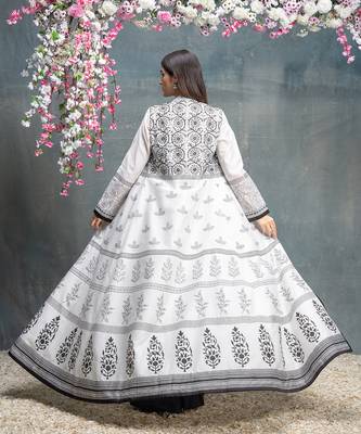 Ivory and black jacket  set. 4