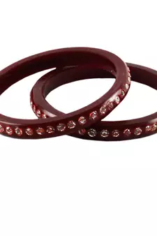 Extra Large Size Acrylic Bangle Color Maroon