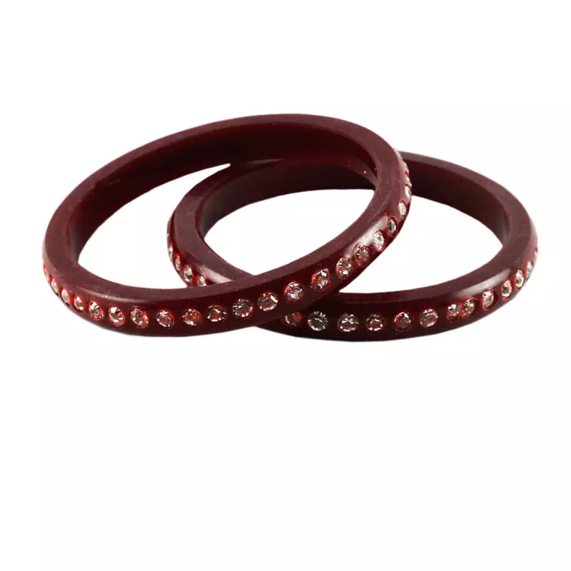 Extra Large Size Acrylic Bangle Color Maroon