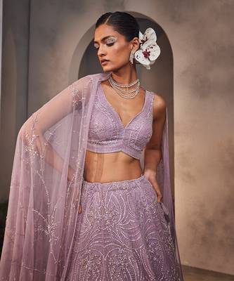 Letty Lavender Lehenga Set 3