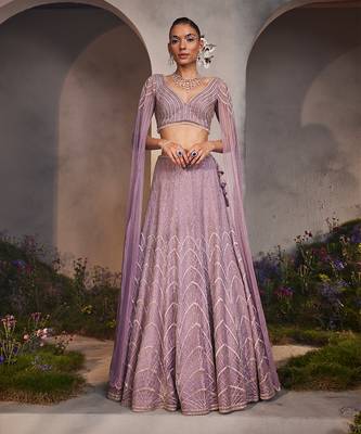 Lisa Lavender Lehenga Set 1