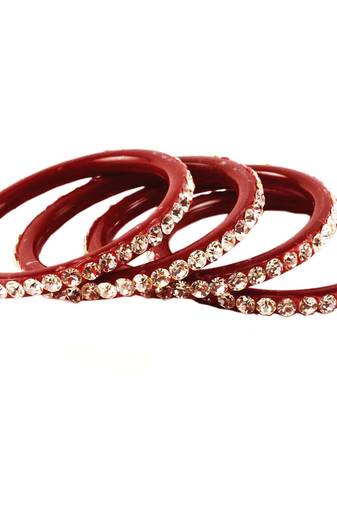 Extra Large Size Acrylic Bangle Color Red
