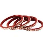 Extra Large Size Acrylic Bangle Color Red