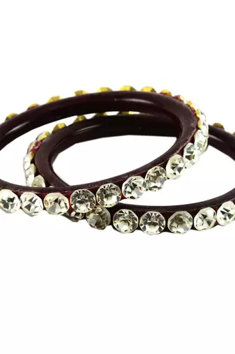 Extra Large Size Acrylic Bangle Color Maroon
