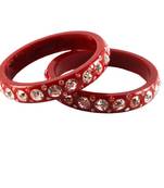 Extra Large Size Acrylic Bangle Color Red