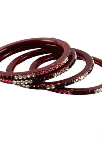 Extra Large Size Acrylic Bangle Color Maroon