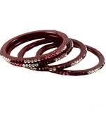 Extra Large Size Acrylic Bangle Color Maroon