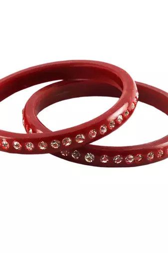 Extra Large Size Acrylic Bangle Color Red