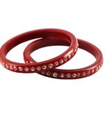 Extra Large Size Acrylic Bangle Color Red