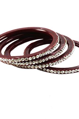 Extra Large Size Acrylic Bangle Color Maroon