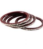 Extra Large Size Acrylic Bangle Color Maroon
