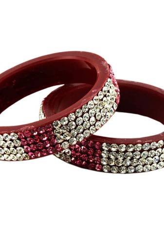 Extra Large Size Acrylic Bangle Color Maroon