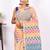 Cream Tant Jamdani Saree Without Blouse Piece