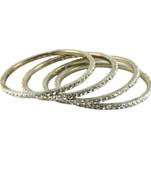 Extra Large Size Acrylic Bangle Color Silver