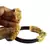 Extra Large Size Brass And Acrylic Bangle Color Maroon