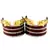 Extra Large Size Brass And Acrylic Bangle Color Maroon