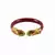 Extra Large Size Brass And Acrylic Bangle Color Maroon