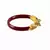Extra Large Size Brass And Acrylic Bangle Color Maroon