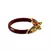 Extra Large Size Brass And Acrylic Bangle Color Maroon