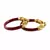 Extra Large Size Brass And Acrylic Bangle Color Maroon