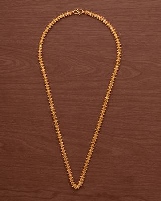 Golden Heartin balls chain MEDIUM length for men and women (Unisex) one gram gold 2