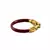 Extra Large Size Brass And Acrylic Bangle Color Maroon