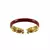 Extra Large Size Brass And Acrylic Bangle Color Maroon