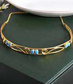 Gold plated western head band