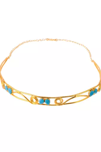 Gold plated western head band