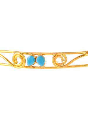 Gold plated western head band 4