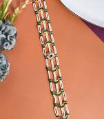 Gold plated kundan matha patti