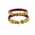 Extra Large Size Brass And Acrylic Bangle Color Maroon