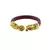 Extra Large Size Brass And Acrylic Bangle Color Maroon