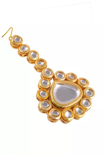 Bridal kundan maangtikka