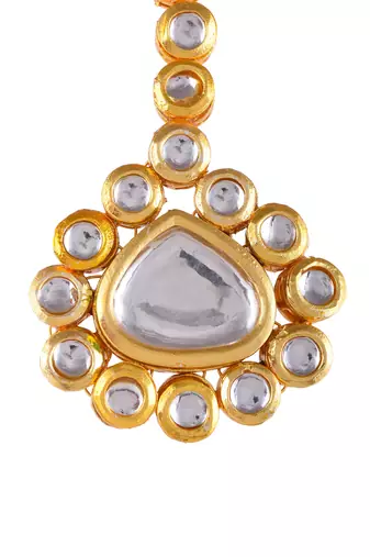 Bridal kundan maangtikka