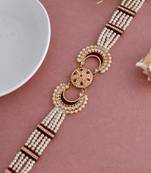 Ethnic pearl stone matha patti