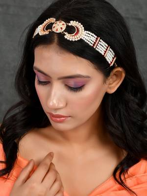 Ethnic pearl stone matha patti 2