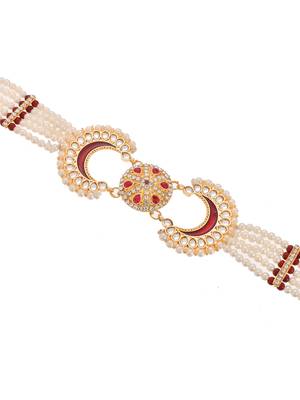 Ethnic pearl stone matha patti 3