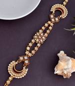 Traditional kundan floral wedding matha patti