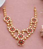 Kundan heavy bridal borla sheeshphool
