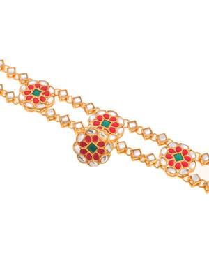Kundan heavy bridal borla sheeshphool 3
